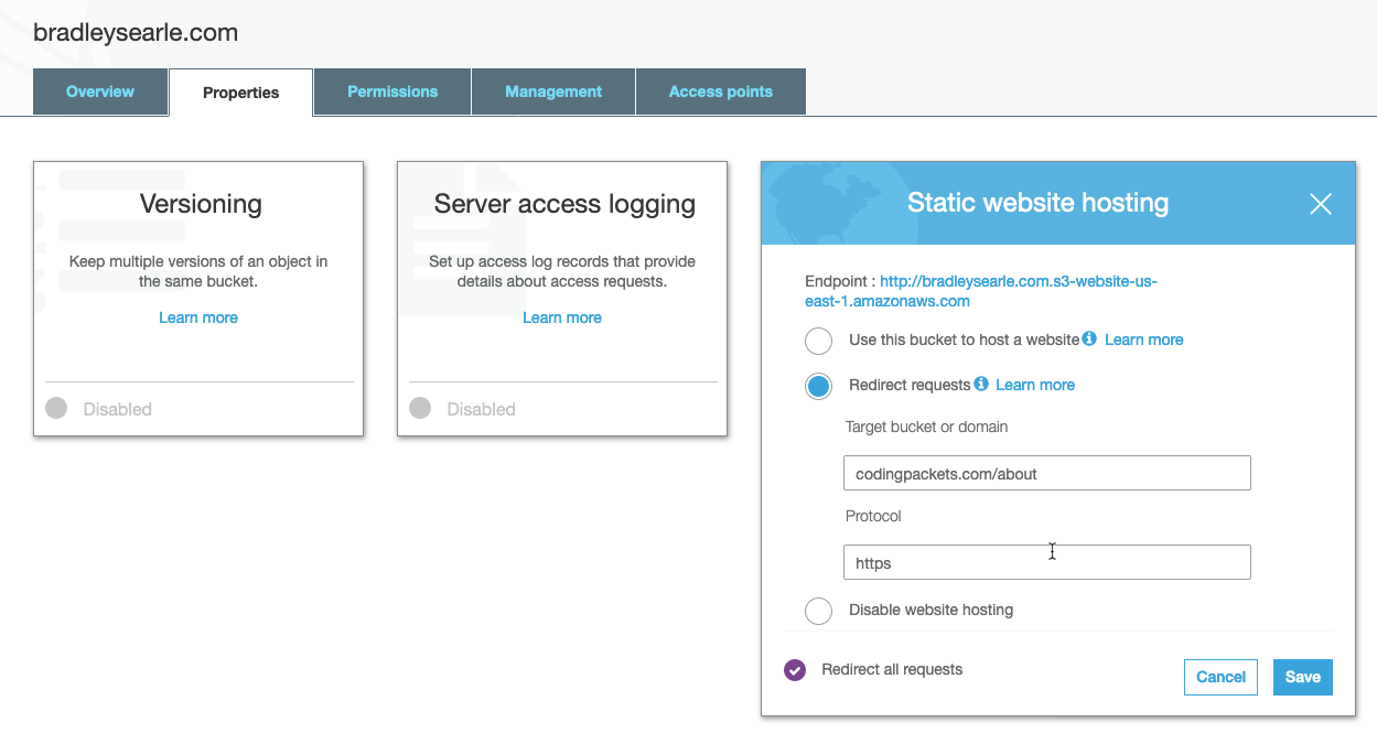 blog/aws-redirect-url-with-route-53-and-s3/web-host-bucket.png